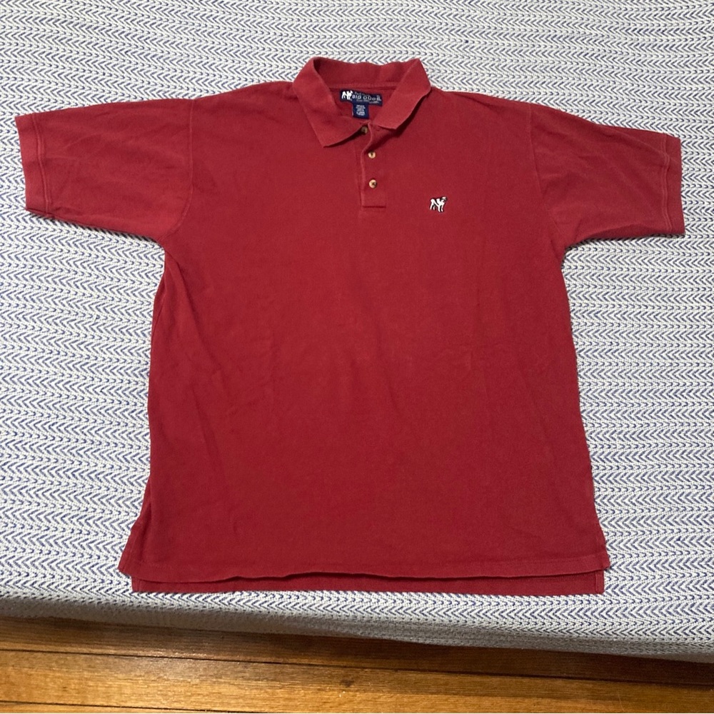 Vintage Big Dogs Red Polo Embroidered Shirt Size Men’s XL
